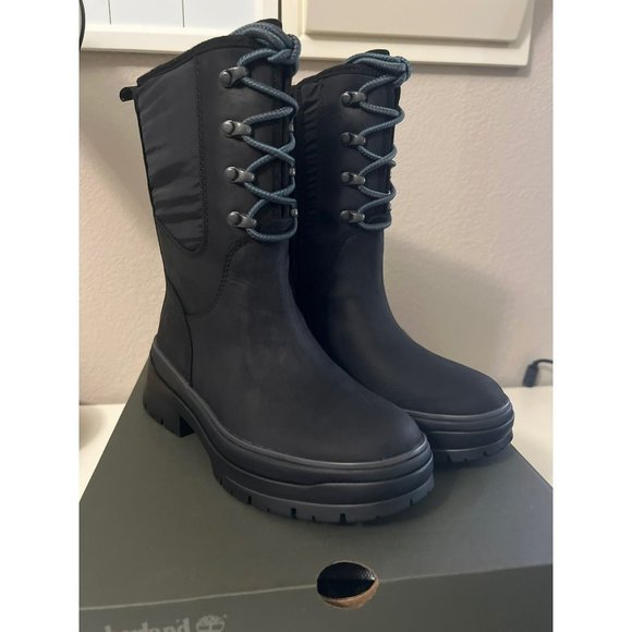 Timberland Shoes - NEW Timberland | Malynn Snow Boots Black Waterproof Leather Sz 5.5